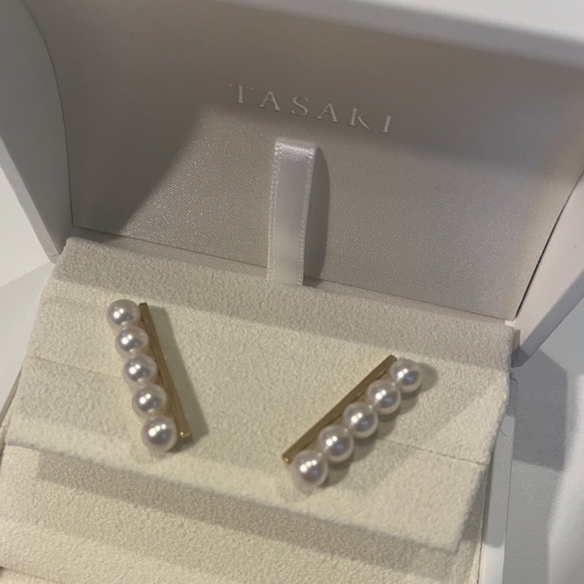 本物★直営店購入★TASAKIタサキ バランス プラス イヤリング ピアス YG 6