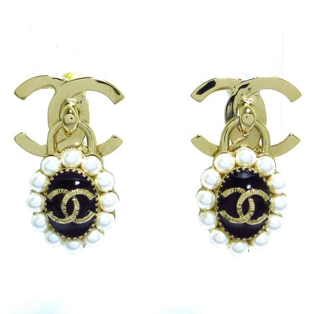 2022正規激安】 CHANEL - CHANEL(シャネル) ピアス - ゴールド×黒