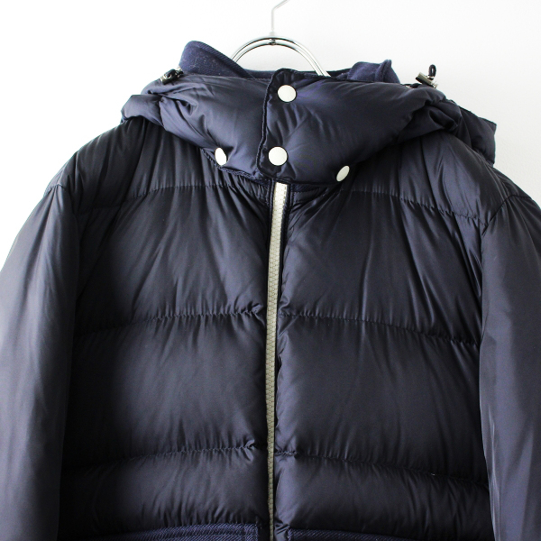 人気アイテム MONCLER モンクレール RABELAIS ウール X ナイロン ダウンジャケット 3/ダークネイビー アウター 男性【2400012640528】