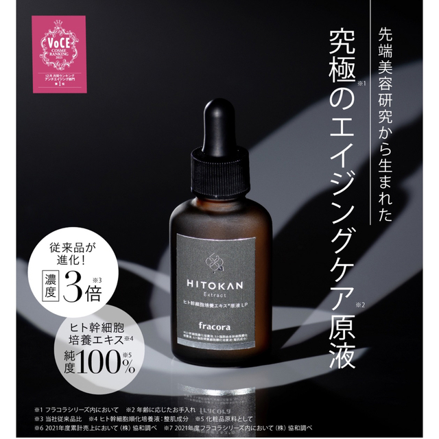 フラコラ(フラコラ)のヒト幹細胞培養エキス原液【ヒトカン】30ml コスメ/美容のスキンケア/基礎化粧品(ブースター/導入液)の商品写真