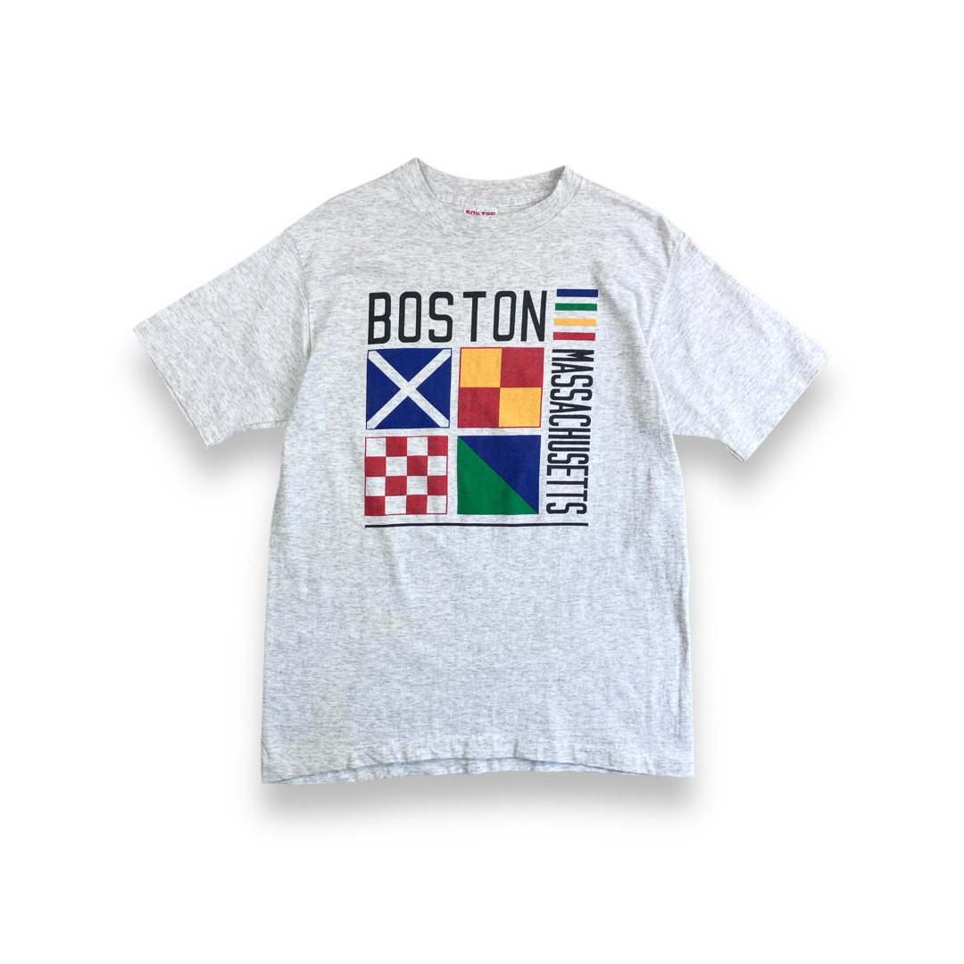 Hanes(ヘインズ)の90s USA製 ヴィンテージTシャツ ボストン シングルステッチ 霜降りグレー メンズのトップス(Tシャツ/カットソー(半袖/袖なし))の商品写真