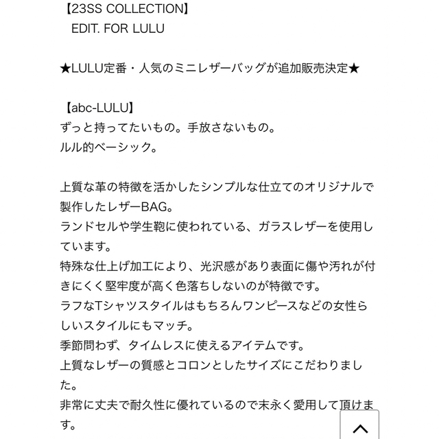 EDIT.FOR LULU(エディットフォールル)のエディットフォールル　レザーバッグ　完売品 レディースのバッグ(ハンドバッグ)の商品写真