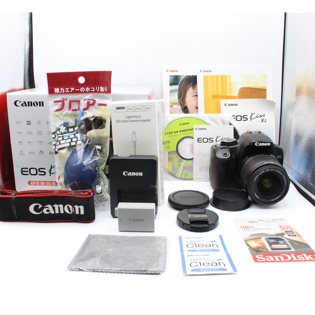 ショット極小、傷極小の大満足セット Canon EOS kiss X 注目の福袋を