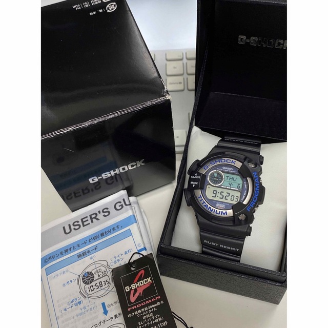 G-SHOCK/時計/ビンテージ/フロッグマン/DW-9900/限定/ブルー/黒-