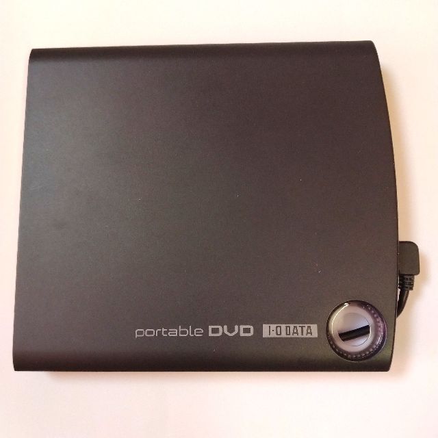 IODATA(アイオーデータ)のポータブルDVDドライブ DVRP-U8SLEBK スマホ/家電/カメラのPC/タブレット(PC周辺機器)の商品写真