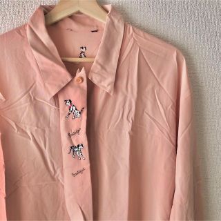 ロキエ(Lochie)の✿ Vintage retro doggy embroidery shirt(シャツ/ブラウス(長袖/七分))