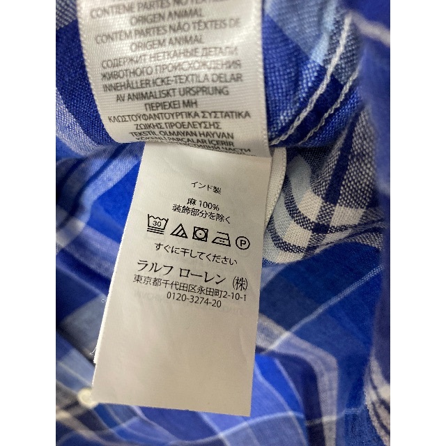 POLO RALPH LAUREN(ポロラルフローレン)の【POLO RALPH LAUREN】長袖チェックシャツ レディースのトップス(シャツ/ブラウス(長袖/七分))の商品写真