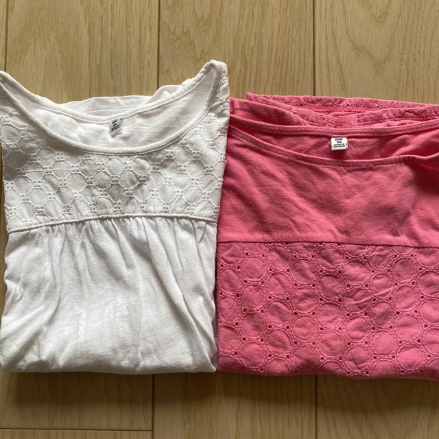 UNIQLO(ユニクロ)の半袖　Tシャツ　ユニクロ　140 キッズ/ベビー/マタニティのキッズ服女の子用(90cm~)(Tシャツ/カットソー)の商品写真