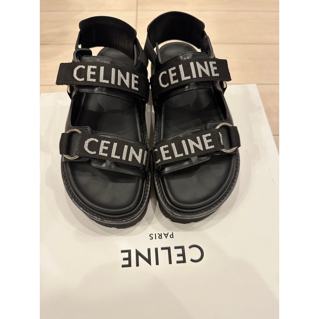 CELINE バルキー アウトドア サンダル カーフスキン