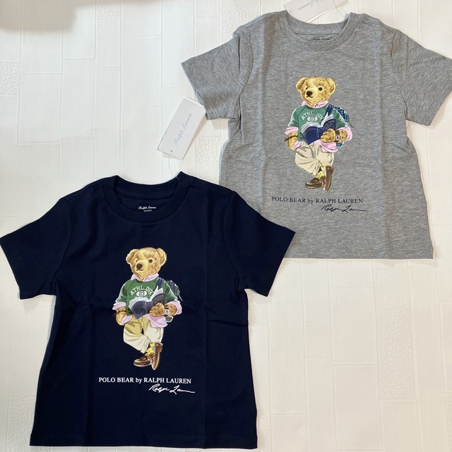 Ralph Lauren(ラルフローレン)の12m80cm    新作　ラルフローレン Tシャツ　ベア　紺 キッズ/ベビー/マタニティのベビー服(~85cm)(Ｔシャツ)の商品写真