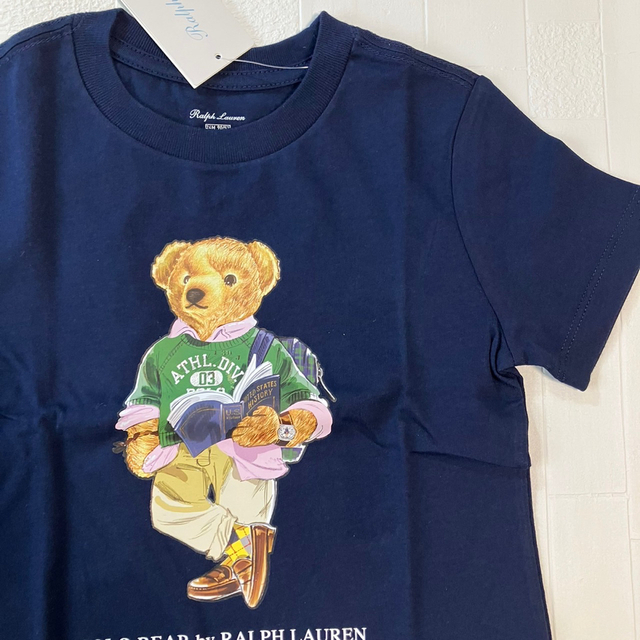 Ralph Lauren(ラルフローレン)の12m80cm    新作　ラルフローレン Tシャツ　ベア　紺 キッズ/ベビー/マタニティのベビー服(~85cm)(Ｔシャツ)の商品写真