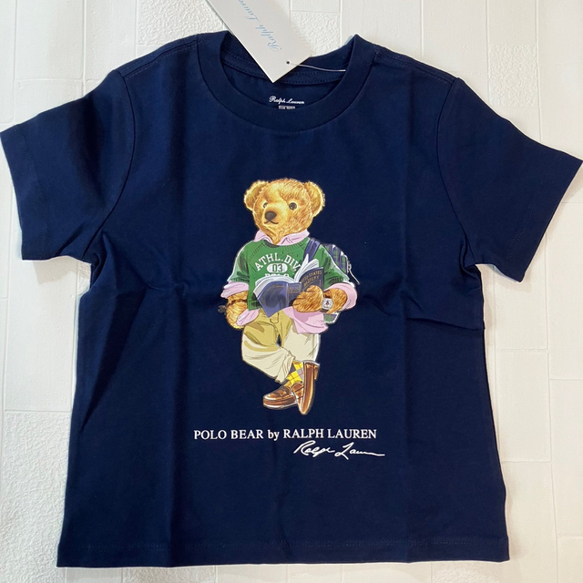 Ralph Lauren(ラルフローレン)の12m80cm    新作　ラルフローレン Tシャツ　ベア　紺 キッズ/ベビー/マタニティのベビー服(~85cm)(Ｔシャツ)の商品写真