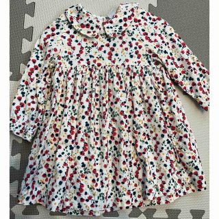 プチバトー(PETIT BATEAU)のワンピース　女の子　花柄　長袖(ワンピース)