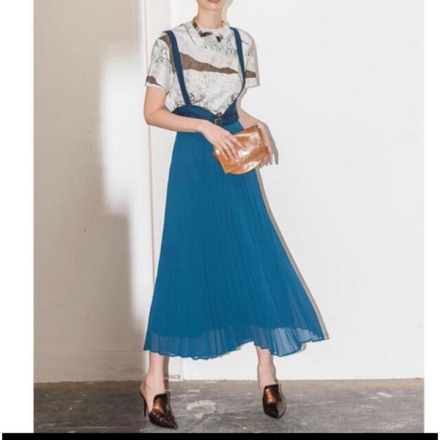 Ameri Vintage サスペンダープリーツスカート