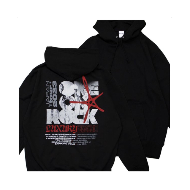ONE OK ROCK(ワンオクロック)のONE OK ROCK 2023 DOMEプルオーバーパーカー エンタメ/ホビーのタレントグッズ(ミュージシャン)の商品写真
