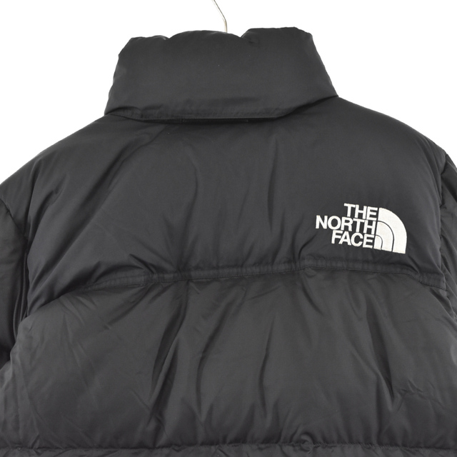 THE NORTH FACE ザノースフェイス NUPTSE JACKET ヌプシ ロゴ刺繍 ナイロンジップアップ ダウンジャケット ブラック ND91841