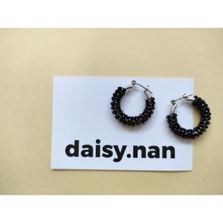 トゥデイフル(TODAYFUL)のbig blackbeadsピアス(ピアス)