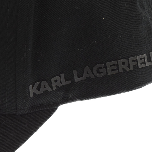 Karl Lagerfeld(カールラガーフェルド)のKarl Lagerfeld カールラガーフェルト ラバーデザインロゴ 6パネルキャップ 帽子 805617 メンズの帽子(キャップ)の商品写真