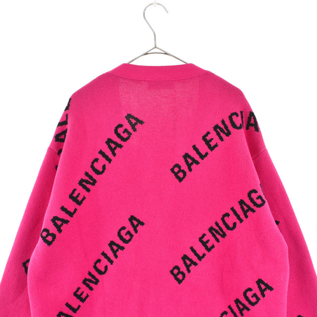 BALENCIAGA バレンシアガ ALLOVER LOGO KNIT CARDIGAN オールオーバー