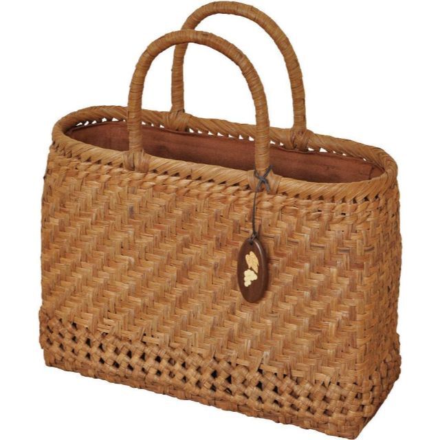 山葡萄バッグ 網代四角編 新品 籠バッグ 山ぶどう バッグ ハンドバッグ