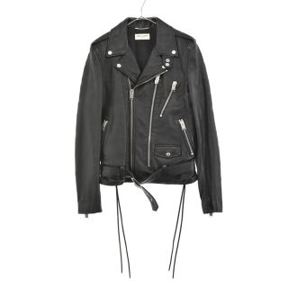 サンローラン(Saint Laurent)のSAINT LAURENT PARIS サンローランパリ 17SS L17 ブラッドラスター ヴァンパイア スパンコール ライダースレザー ジャケット ブラック 455998(ライダースジャケット)