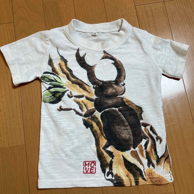 カブトムシ半袖Tシャツ100size キッズ/ベビー/マタニティのキッズ服男の子用(90cm~)(Tシャツ/カットソー)の商品写真