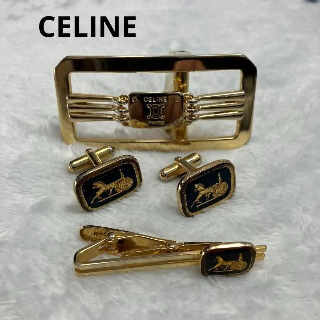 お買い得】CELINE バックル カフス ネクタイピン 小物セット ...