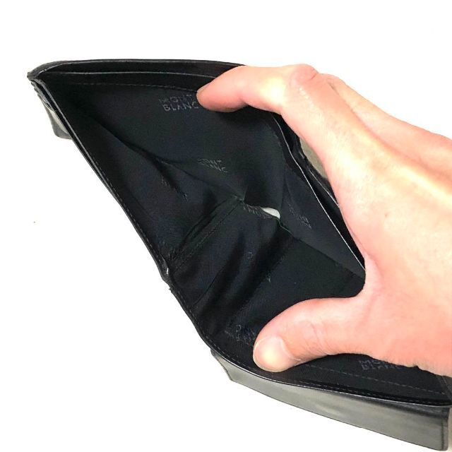 海外輸入 !極美品!【モンブラン】折り財布 カード入れ 札入れ