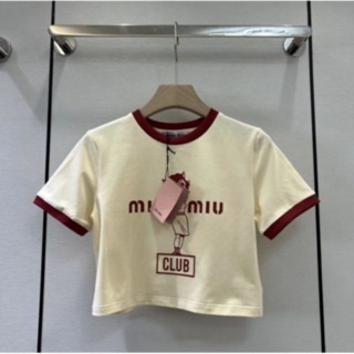 miumiu - 再値下げ人気MIU MIU新品Tシャツの通販｜ラクマ