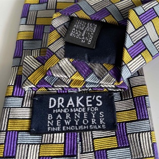 定価2.8万　50%OFF Drake’s 英国製 ネクタイ　ハンドメイド