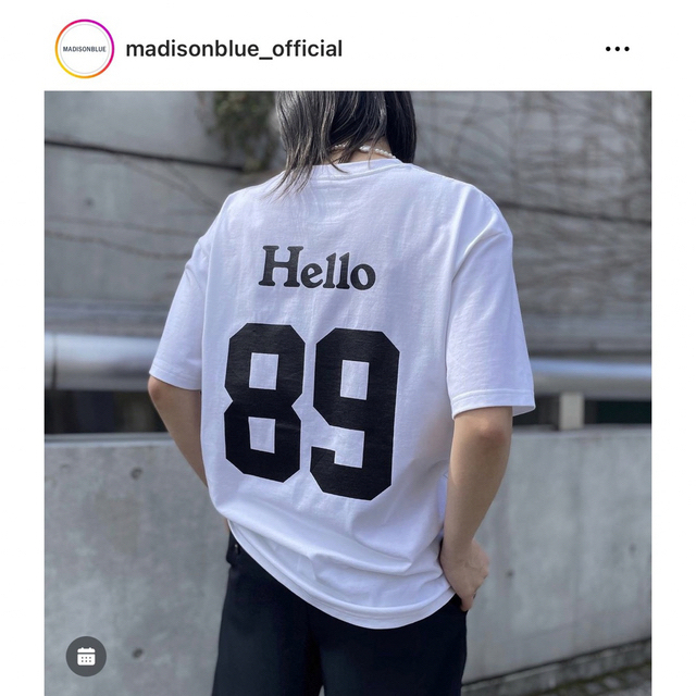 MADISONBLUEマディソンブルー HelloTシャツナンバリング 阪急限定