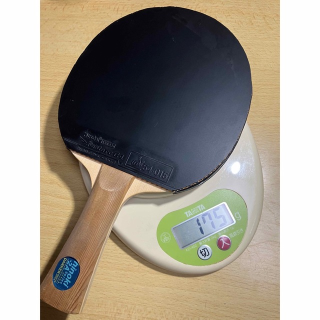 再×14入荷 美品 卓球ダーカーTP-2AカーボンラケットFL ラバー付き