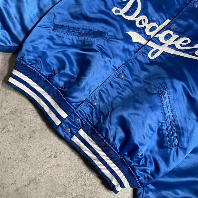 70s 80s Felco MLB Dodgers ドジャース スタジャン 青-