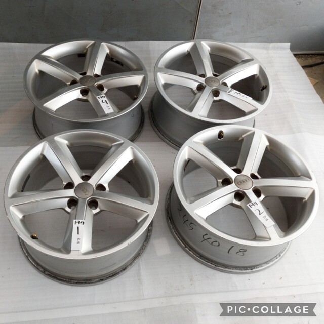 RONAL製。AUDI アウディ A4 純正 18インチ×8.0J+47 112-