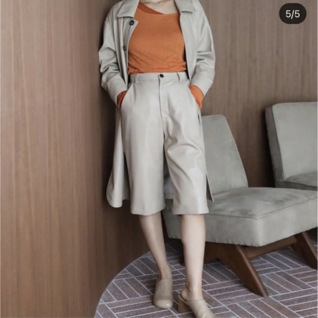 タンパクレザーBERMUDAパンツ searoomlynn