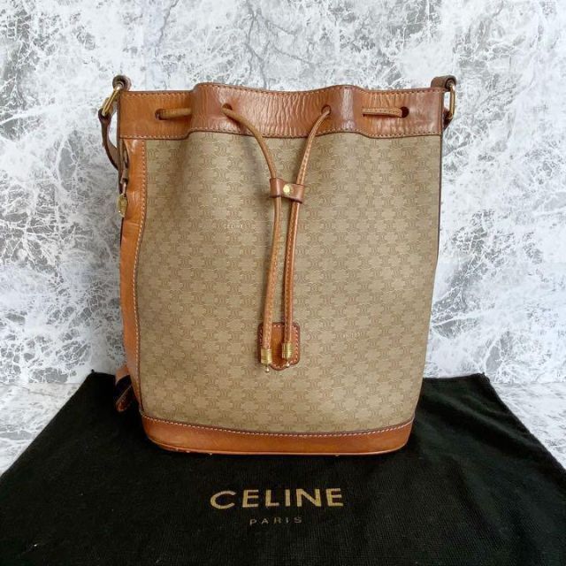 CELINE　セリーヌ　ショルダーバック　巾着　マカダム　トリオンフ