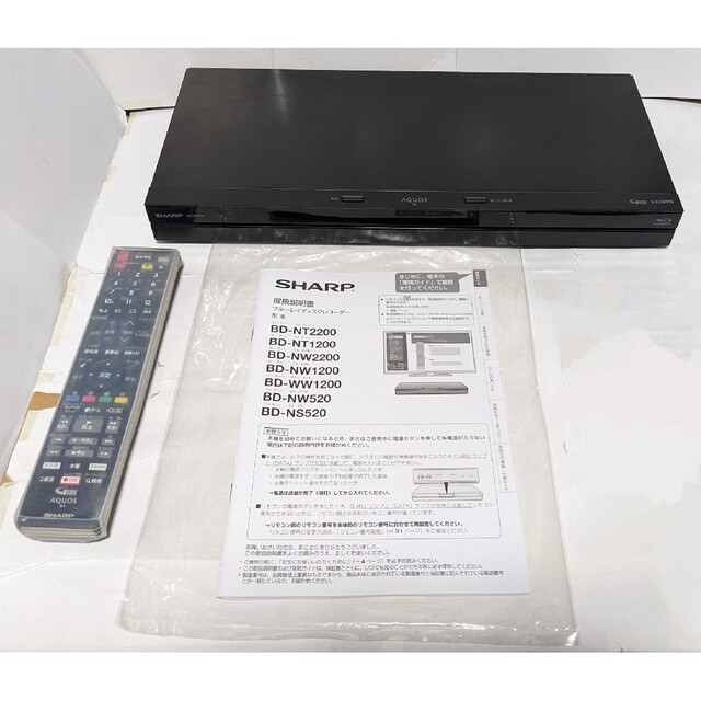 SHARP ブルーレイレコーダーBD-NW520 HDMIケーブル等おまけ付き-