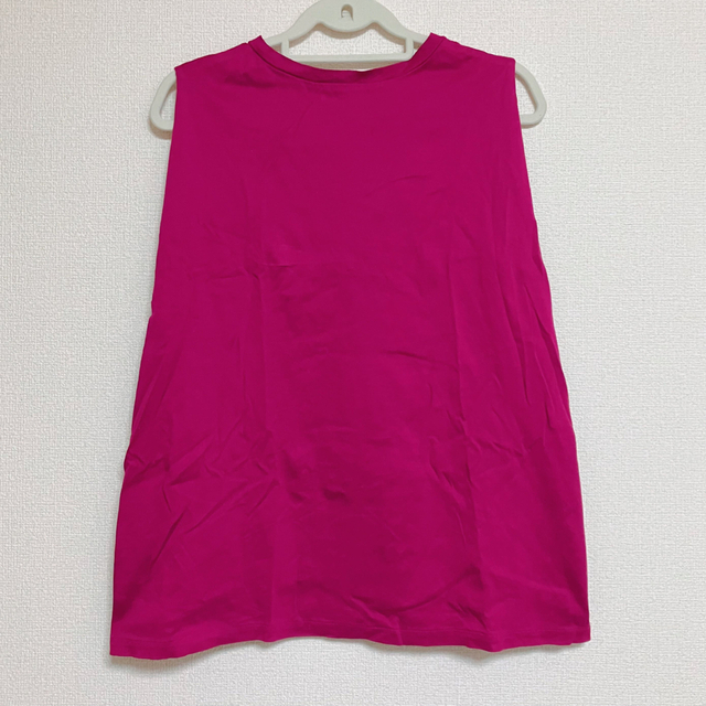 KBF+(ケービーエフプラス)のKBF+ ビッグシルエット　AラインVネックデザインTシャツ レディースのトップス(Tシャツ(半袖/袖なし))の商品写真