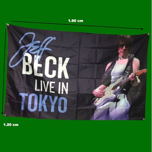 Jeff Beck/ジェフ・ベック ポリエステルタペストリー大判壁掛け エンタメ/ホビーの声優グッズ(ポスター)の商品写真