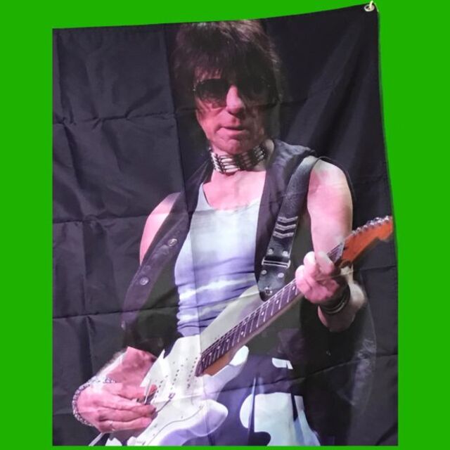 Jeff Beck/ジェフ・ベック ポリエステルタペストリー大判壁掛け エンタメ/ホビーの声優グッズ(ポスター)の商品写真