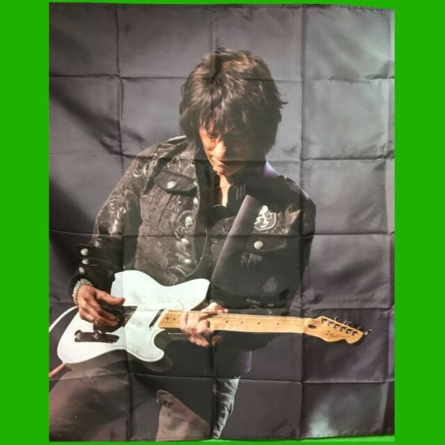 Jeff Beck/ジェフ・ベック ポリエステルタペストリー大判壁掛け エンタメ/ホビーの声優グッズ(ポスター)の商品写真