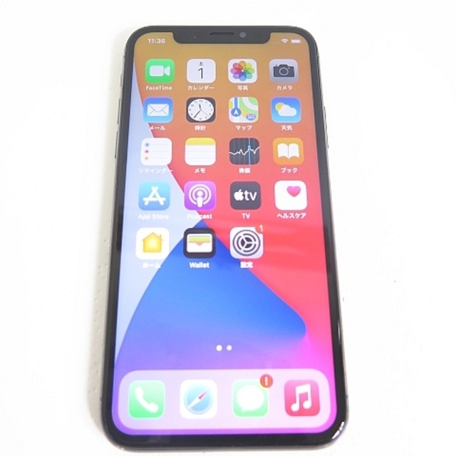 iPhoneX 64GB simロック解除 ドコモ 〇判定 ジャンク扱い-