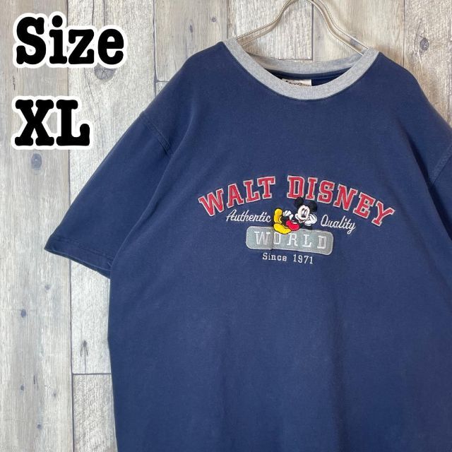 Vintage DisneyリンガーtシャツパイレーツオブカリビアンXLブラック