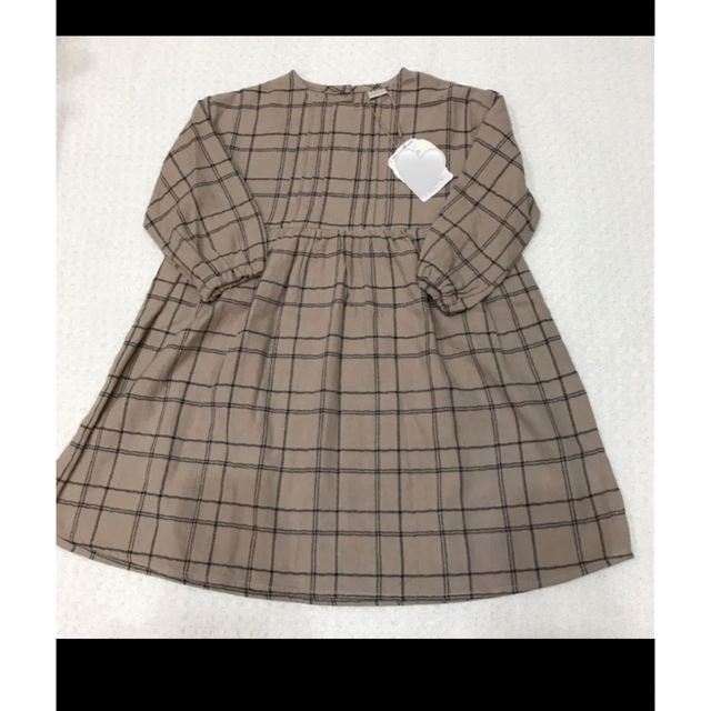 テータテート　バースデイ　チェック　ワンピース キッズ/ベビー/マタニティのキッズ服女の子用(90cm~)(ワンピース)の商品写真