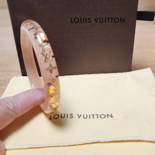 LOUIS VUITTON ルイヴィトン バングル モノグラム ピンク レディース