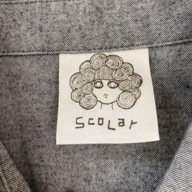 ScoLar(スカラー)のscolar シャツ　ビックシルエット メンズ　レディース　[ M ] レディースのトップス(シャツ/ブラウス(長袖/七分))の商品写真