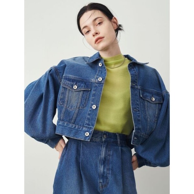 新品】ELENDEEK*VOLUME SLEEVE DENIM JK 【税込】 vivacf.net