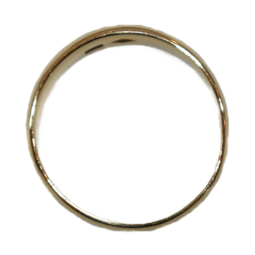 K18 シンプルリング イエローゴールド K18YG 約14.5号 約3.3ｇ 指輪