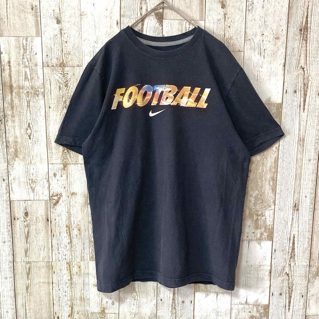 NIKE(ナイキ)の【NIKE/ナイキ】メキシコ製 プリント Tシャツ L 黒 ブラック メンズのトップス(Tシャツ/カットソー(半袖/袖なし))の商品写真