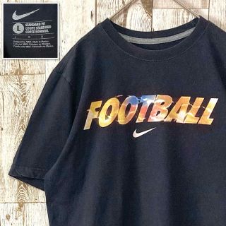 ナイキ(NIKE)の【NIKE/ナイキ】メキシコ製 プリント Tシャツ L 黒 ブラック(Tシャツ/カットソー(半袖/袖なし))